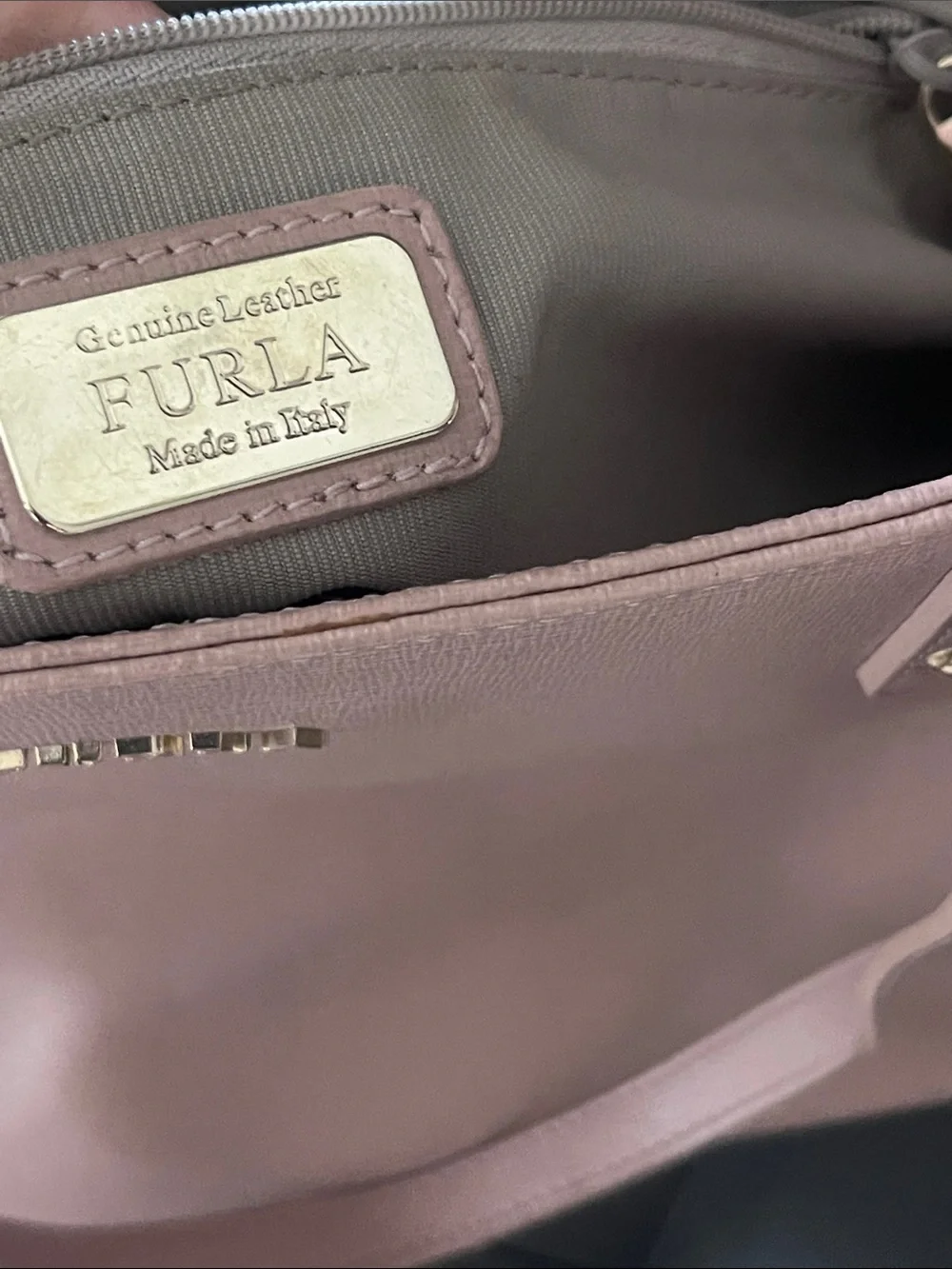 Furla Blush Pink Leather Tote